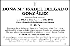 M.ª Isabel Delgado González